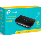 TP-Link TL-SG1008D V6.0, Switch Noir, Non-géré, Gigabit Ethernet (10/100/1000), Full duplex, Montage mural