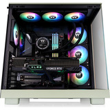 Thermaltake  boîtier midi tower Vert clair/bois | 2x USB-A | 1x USB-C | RGB | Window