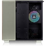 Thermaltake  boîtier midi tower Vert clair/bois | 2x USB-A | 1x USB-C | RGB | Window