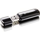 Transcend JetFlash 350 lecteur USB flash 16 Go USB Type-A 2.0 Noir, Clé USB Noir brillant, 16 Go, USB Type-A, 2.0, Casquette, 8,5 g, Noir