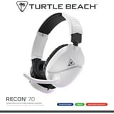 Turtle Beach Recon 70 PlayStation Console Blanche Casque de gaming multiplateforme pour PS5, PS4, PS4 Pro, Xbox Series X, Xbox Series S et Xbox One, PC et Appareils Mobiles avec prise 3,5 mm casque gaming over-ear Blanc, PS4, PS4 Pro, Xbox Series X, Xbox Series S et Xbox One, PC et Appareils Mobiles avec prise 3,5 mm, Avec fil, Gaming, 20 - 20000 Hz, 420 g, Casque, Blanc