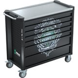 Wera 9702 Tool Rebel Chariot d'atelier Stainless XXL 2, avec équipement, Chariot à outils Noir/Argent