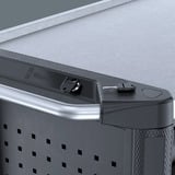 Wera 9702 Tool Rebel Chariot d'atelier Stainless XXL 2, avec équipement, Chariot à outils Noir/Argent