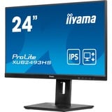 iiyama ProLite XUB2493HS-B6 écran plat de PC 60,5 cm (23.8") 1920 x 1080 pixels Full HD LED Noir Moniteur  Noir (Mat), 60,5 cm (23.8"), 1920 x 1080 pixels, Full HD, LED, 0,5 ms, Noir