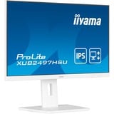 iiyama ProLite XUB2497HSU-W2 écran plat de PC 60,5 cm (23.8") 1920 x 1080 pixels Full HD LED Blanc Moniteur  Blanc (mat), 60,5 cm (23.8"), 1920 x 1080 pixels, Full HD, LED, 1 ms, Blanc