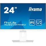 iiyama ProLite XUB2497HSU-W2 écran plat de PC 60,5 cm (23.8") 1920 x 1080 pixels Full HD LED Blanc Moniteur  Blanc (mat), 60,5 cm (23.8"), 1920 x 1080 pixels, Full HD, LED, 1 ms, Blanc