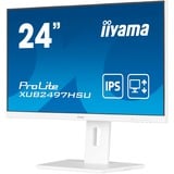 iiyama ProLite XUB2497HSU-W2 écran plat de PC 60,5 cm (23.8") 1920 x 1080 pixels Full HD LED Blanc Moniteur  Blanc (mat), 60,5 cm (23.8"), 1920 x 1080 pixels, Full HD, LED, 1 ms, Blanc