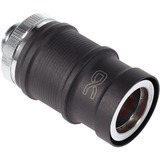 Alphacool ES Schnellverschluss BLH1A PushIn Femelle AG, Connecteur Chrome/noir (mat)