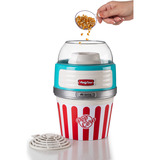 Ariete Popcorn XL Temps de fête, Machine à popcorn Bleu, Bleu, Rouge, Blanc, 2 min, 60 g, 1100 W, 210 mm, 210 mm