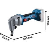 Bosch BOSCH GNA 18V-16 E solo KARToN, Cisaille Bleu/Noir