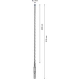 Bosch SDS plus-7X 1 pièce(s), Perceuse Marteau perforateur, 6,5 mm, 315 mm, Brique, Béton, Ciment dur, Pierre naturelle, Grès, pierre, 25 cm, SDS Plus