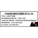 COBI Panzer 38(t) / (ČKD) LT vz.38, Jouets de construction 