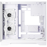 Chieftec GM-30W-TG-OP unité centrale Cube Blanc boîtier midi tower Blanc | 2x USB-A | 1x USB-C | RGB | Verre Trempé