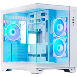 Chieftec  boîtier midi tower Blanc | 2x USB-A | 1x USB-C | RGB | Window