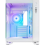 Chieftec  boîtier midi tower Blanc | 2x USB-A | 1x USB-C | RGB | Window