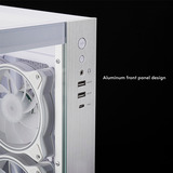 Chieftec  boîtier midi tower Blanc | 2x USB-A | 1x USB-C | RGB | Window