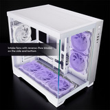 Chieftec  boîtier midi tower Blanc | 2x USB-A | 1x USB-C | RGB | Window