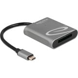 DeLOCK 91741 lecteur de carte mémoire USB 3.2 Gen 1 (3.1 Gen 1) Type-C Noir, Gris Gris, XQD, Noir, Gris, 5000 Mbit/s, Aluminium, USB 3.2 Gen 1 (3.1 Gen 1) Type-C, 57 mm