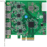 DeLOCK Carte PCI-E x4 vers 4 x USB-A 5 Gbps Double Canal, Carte d'interface 