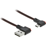 DeLOCK Easy-USB 2.0 Type-A vers Type Micro-B, Câble Noir/Rouge