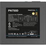 DeepCool PN750D alimentation 750 watt Noir, 1x 12V-2x6, 3x PCIe
