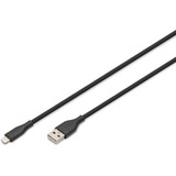 Digitus AK-600108-020-S, Câble Noir