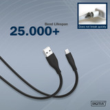 Digitus AK-600108-020-S, Câble Noir