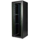 Digitus Armoire réseau de série Unique - 800 x 800 mm (lxp), Armoire informatique Noir, Rack autonome, 47U, 800 kg, Pieds réglables, 143 kg, Noir