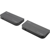 Digitus Kit d'extension KVM 4K HDMI®, CAT / IP, 100 m, Extension HDMI CAT / IP, 100 m, Émetteur et récepteur, Avec fil, 100 m, Cat5e, Cat6, Cat7, 4096 x 2160 pixels, Noir