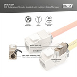 Digitus Module Keystone Cat.6a, blindé, Module de Keystone Argent