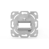 Digitus Plaque frontale + cadre d'encastrement, pour modules multimédia / Keystone, Cadre de montage 