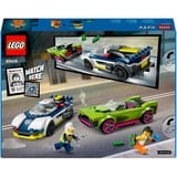 LEGO City - La course-poursuite entre la voiture de police et la super voiture, Jouets de construction 60415