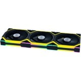 Lian Li UNI FAN SL120 Wireless Reverse Blade ventilateurs de boîtier RGB  Noir, 3 pièces, 120 x 124.5 x 28 mm, PWM