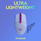 Logitech G305 souris Droitier RF sans fil + Bluetooth Optique 12000 DPI, Souris gaming Violâtre, Droitier, Optique, RF sans fil + Bluetooth, 12000 DPI, 1 ms, Lilas