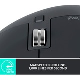 Logitech MX Master 3S business, Souris Graphite, 200 à 8000 dpi, Bluetooth Low Energy