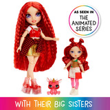 MGA Entertainment Rainbow High Littles Rainbow Fantasy Fairies Doll- Apple (Red), Poupée Rainbow High Littles Rainbow Fantasy Fairies Doll- Apple (Red), Poupée mannequin, Femelle, 4 an(s), Garçon/Fille, 140 mm, Multicolore