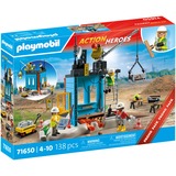 PLAYMOBIL Action Heroes Chantier, Jouets de construction 