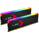 PNY 32 Go DDR5-6000 (2x 16 Go) mémoire vive Noir, MD32GK2D5600036XRGB, XMP 3.0, EXPO