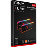 PNY 32 Go DDR5-6000 (2x 16 Go) mémoire vive Noir, MD32GK2D5600036XRGB, XMP 3.0, EXPO