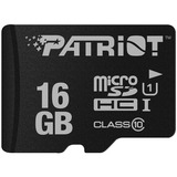 Patriot PSF16GMDC10 mémoire flash 16 Go MicroSDHC UHS-I Classe 10, Carte mémoire Noir, 16 Go, MicroSDHC, Classe 10, UHS-I, 80 Mo/s, Class 1 (U1)