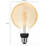 Philips Hue White Filament Lampe E27 Giant Globe G125 550 lm, Lampe à LED 