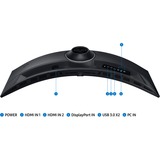 Samsung G95C écran plat de PC 124,5 cm (49") 5120 x 1440 pixels Dual QHD LED Noir Moniteur UltraWide gaming incurvé Noir, 1x DisplayPort, 2x HDMI, 2x USB-A, 240 Hz, 124,5 cm (49"), 5120 x 1440 pixels, Dual QHD, LED, 1 ms, Noir