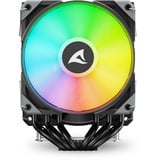 Sharkoon A60 RGB, Refroidisseur CPU Noir, Connecteur de ventilateur PWM à 4 broches