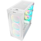 Sharkoon REV300 Reconditionné boîtier midi tower Blanc | 4x USB-A | 1x USB-C | RGB | Verre Trempé