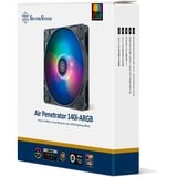 SilverStone Air Penetrator 140i ARGB ventilateur de boîtier Noir, 139 x 139 x 25 mm, PWM