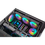 Thermaltake CT120 EX INFINITY ventilateurs de boîtier RGB  Noir, 3 pièces, 124 x 120 x 28 mm, PWM
