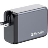 Verbatim GNC-240 Universel Noir, Gris Secteur Charge rapide Intérieure Gris, 3x USB-C, 1x USB-A, Intérieure, Secteur, 28 V, Noir, Gris