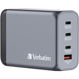 Verbatim GNC-240 Universel Noir, Gris Secteur Charge rapide Intérieure Gris, 3x USB-C, 1x USB-A, Intérieure, Secteur, 28 V, Noir, Gris