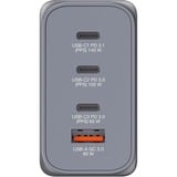 Verbatim GNC-240 Universel Noir, Gris Secteur Charge rapide Intérieure Gris, 3x USB-C, 1x USB-A, Intérieure, Secteur, 28 V, Noir, Gris