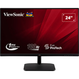 ViewSonic VA2432-MHD-3 23.8" Moniteur Noir (Mat), 1x DisplayPort, 1x HDMI, 1x VGA, 61 cm (24"), 1920 x 1080 pixels, Full HD, LED, 1 ms, Noir